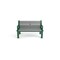 Frog Furnishings Gray 4' Heritage Bench with Green Frame PB 4GRAGFHER - alternate 2